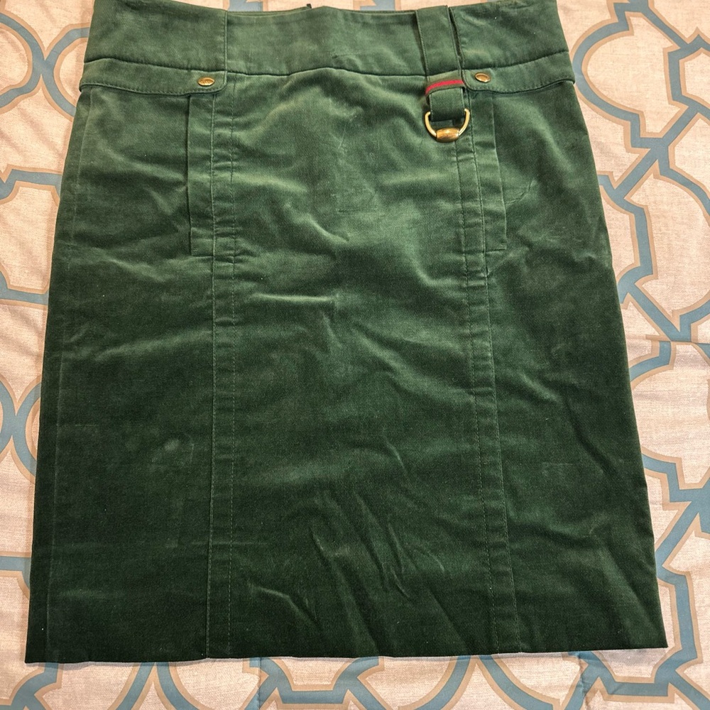 Gucci Green Pencil Skirt Knee-Length Casual